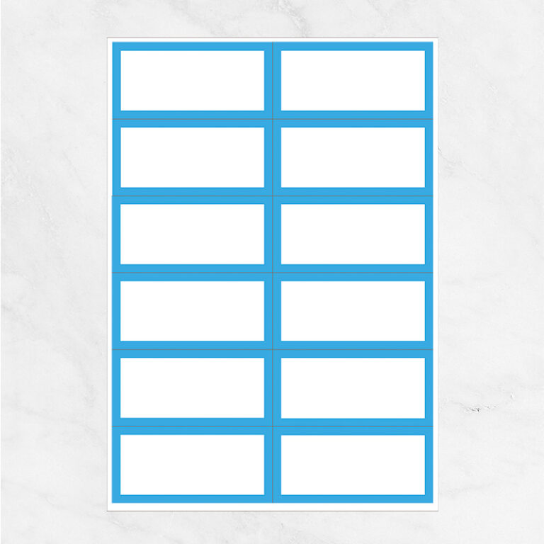 Free Flashcard template