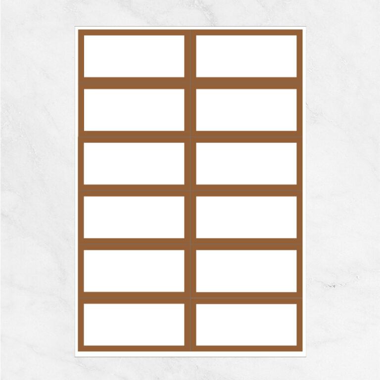 Free Flashcard template